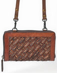 American Darling Crossbody Genuine Leather Weaved Women Bag Western Handbag Purse