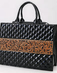 American Darling Tote Hand Tooled Genuine Leather women bag western handbag purse