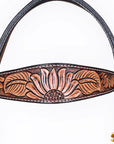 HILASON Western Horse Hand Carved American Leather Breast Collar Headstall