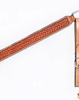HILASON Western Horse Hand Carved American Leather Breast Collar Headstall