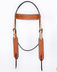 HILASON Western Horse Hand Carved American Leather Breast Collar Headstall
