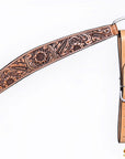 HILASON Western Horse Hand Carved American Leather Breast Collar Headstall
