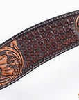 HILASON Western Horse Hand Carved American Leather Breast Collar Headstall