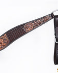 HILASON Western Horse Hand Carved American Leather Breast Collar Headstall