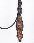 HILASON Western Horse Hand Carved American Leather Breast Collar Headstall