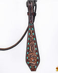 HILASON Western Horse Hand Carved American Leather Breast Collar Headstall
