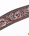 HILASON Western Horse Hand Carved American Leather Breast Collar Headstall