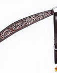 HILASON Western Horse Hand Carved American Leather Breast Collar Headstall