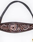 HILASON Western Horse Hand Carved American Leather Breast Collar Headstall
