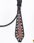 HILASON Western Horse Hand Carved American Leather Breast Collar Headstall