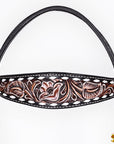 HILASON Western Horse Hand Carved American Leather Breast Collar Headstall