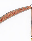 HILASON Western Horse Hand Carved American Leather Breast Collar Headstall
