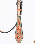 HILASON Western Horse Hand Carved American Leather Breast Collar Headstall