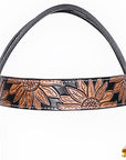 HILASON Western Horse Hand Carved American Leather Breast Collar Headstall