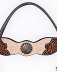 HILASON Western Horse Hand Carved American Leather Breast Collar Headstall