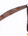 HILASON Western Horse Hand Carved American Leather Breast Collar Headstall