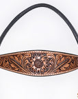 HILASON Western Horse Hand Carved American Leather Breast Collar Headstall