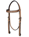 HILASON Western Horse Hand Carved American Leather Breast Collar Headstall