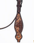HILASON Western Horse Hand Carved American Leather Breast Collar Headstall