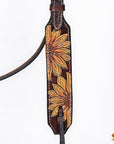 HILASON Western Horse Hand Carved American Leather Breast Collar Headstall