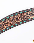 HILASON Western Horse Hand Carved American Leather Breast Collar Headstall
