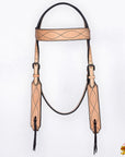 HILASON Western Horse Hand Carved American Leather Breast Collar Headstall