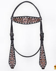 HILASON Western Horse Hand Carved American Leather Breast Collar Headstall