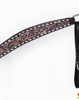 HILASON Western Horse Hand Carved American Leather Breast Collar Headstall