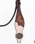 HILASON Western Horse Hand Carved American Leather Breast Collar Headstall