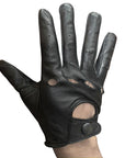 HILASON Genuine Leather Men's Driving Show Right Hand Glove Black