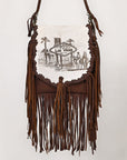 American Darling Crossbody Hair-On Genuine Leather Women Bag Western Handbag Purse