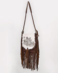 American Darling Crossbody Hair-On Genuine Leather Women Bag Western Handbag Purse