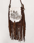 American Darling Crossbody Hair-On Genuine Leather Women Bag Western Handbag Purse
