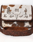 American Darling Crossbody Hair-On Genuine Leather Women Bag Western Handbag Purse