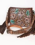 American Darling Hand Tooled Genuine Leather Women Bag Western Handbag Purse