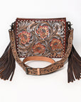 American Darling Hand Tooled Genuine Leather Women Bag Western Handbag Purse