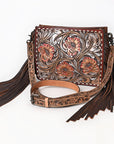 American Darling Hand Tooled Genuine Leather Women Bag Western Handbag Purse