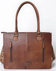 American Darling Hand Tooled Hair On Genuine Leather Women Bag Western Handbag Purse
