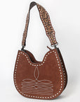 American Darling Hobo Suede Hand Tooled Genuine Leather Women Bag Western Handbag Purse