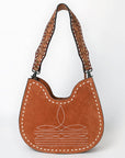 American Darling Hobo Suede Hand Tooled Genuine Leather Women Bag Western Handbag Purse