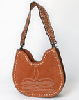 American Darling Hobo Suede Hand Tooled Genuine Leather Women Bag Western Handbag Purse