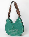 American Darling Hobo Suede Hand Tooled Genuine Leather Women Bag Western Handbag Purse