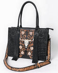 American Darling Tote Hand Tooled Saddle Blanket Genuine Leather Women Bag Western Handbag Purse