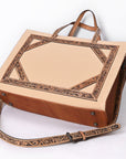 American Darling Tote Hand Tooled Saddle Blanket Genuine Leather Women Bag Western Handbag Purse
