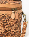 American Darling Jewelry Case Hand Tooled Genuine Leather Women Bag Western Handbag Purse