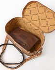 American Darling Jewelry Case Hand Tooled Genuine Leather Women Bag Western Handbag Purse