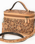 American Darling Jewelry Case Hand Tooled Genuine Leather Women Bag Western Handbag Purse