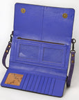 American Darling Western Small Cross Body Genuine Leather Handbag Purse Wallet Bag For Women Girls