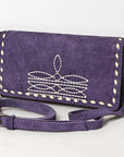 American Darling Western Small Cross Body Genuine Leather Handbag Purse Wallet Bag For Women Girls