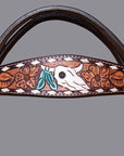 BAR H EQUINE Western Horse Genuine Leather Tack Set Dark Brown